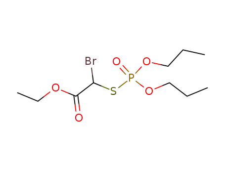Acetic acid, bromo[(dipropoxyphosphinyl)thio]-, ethyl ester