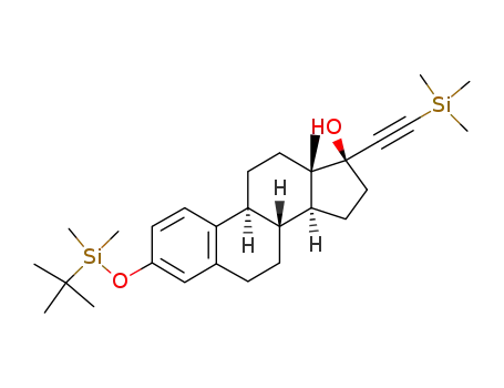 Molecular Structure of 346700-38-7 (3-(tert-butyldimethylsilyloxy)-17α-trimethylsilylethynyl-β-estradiol)