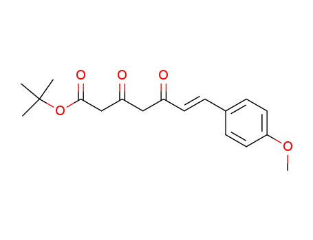Molecular Structure of 157287-08-6 ((E)-tert-butyl 3,5-dioxo-7-(p-methoxyphenyl)hept-6-enoate)