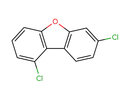 Molecular Structure of 94538-02-0 (1,7-dichlorodibenzo[b,d]furan)