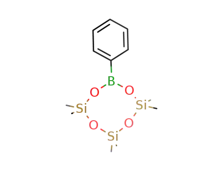 Molecular Structure of 141613-68-5 (1,3,5,7-Tetraoxa-2,4,6-trisila-8-boracyclooctane,
2,2,4,4,6,6-hexamethyl-8-phenyl-)