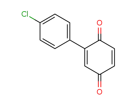 Molecular Structure of 20307-43-1 (2-(4-Chlorophenyl)cyclohexa-2,5-diene-1,4-dione)