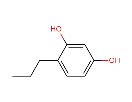 Molecular Structure of 18979-60-7 (4-Propylresorcinol)