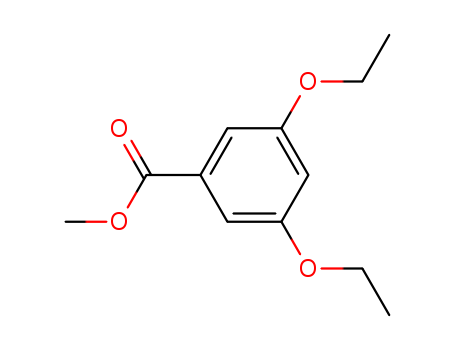 Molecular Structure of 198623-55-1 (Benzoic acid, 3,5-diethoxy-, methyl ester)