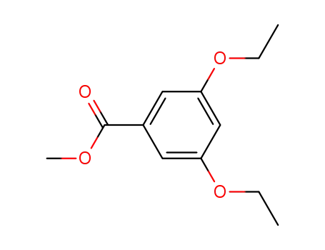 Molecular Structure of 198623-55-1 (Benzoic acid, 3,5-diethoxy-, methyl ester)