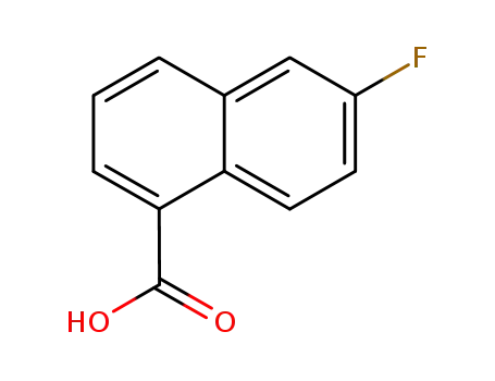 Molecular Structure of 575-08-6 (6-Fluoronaphthalene-1-carboxylic acid)