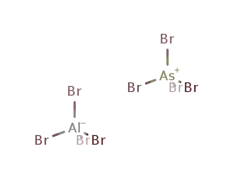 Molecular Structure of 119484-32-1 (AsBr<sub>4</sub><sup>(1+)</sup>*AlBr<sub>4</sub><sup>(1-)</sup>={AsBr<sub>4</sub>}{AlBr<sub>4</sub>})
