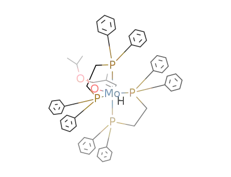 MoH(CHC(CH<sub>3</sub>)C(O)OCH(CH<sub>3</sub>)2)((C<sub>6</sub>H<sub>5</sub>)2PCH<sub>2</sub>CH<sub>2</sub>P(C<sub>6</sub>H<sub>5</sub>)2)2