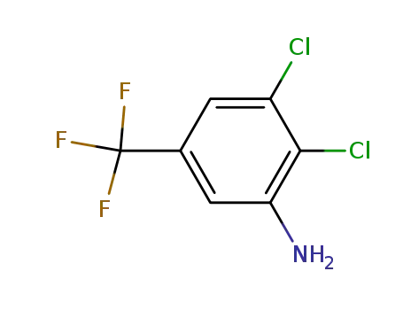 Molecular Structure of 50594-81-5 (2,3-dichloro-5-(trifluoromethyl)aniline)