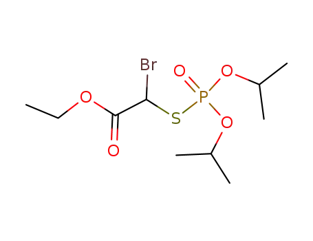 Acetic acid, [[bis(1-methylethoxy)phosphinyl]thio]bromo-, ethyl ester