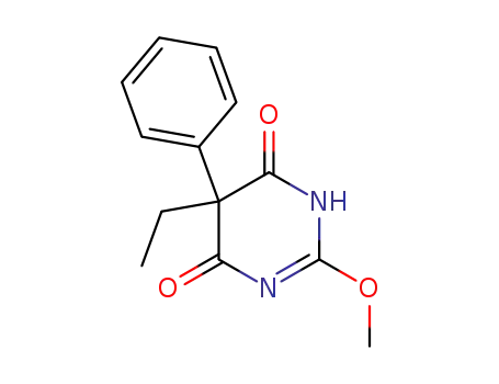 Molecular Structure of 857411-80-4 (5-ethyl-2-methoxy-5-phenyl-1<i>H</i>-pyrimidine-4,6-dione)