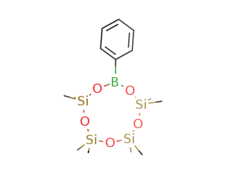1,3,5,7,9-Pentaoxa-2,4,6,8-tetrasila-10-boracyclodecane,
2,2,4,4,6,6,8,8-octamethyl-10-phenyl-