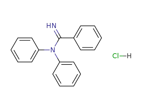 Molecular Structure of 116465-43-1 (<i>N</i>,<i>N</i>-diphenyl-benzamidine; hydrochloride)