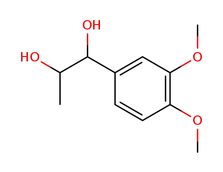 Molecular Structure of 20133-19-1 (1-(3,4-Dimethoxyphenyl)-1,2-propanediol)