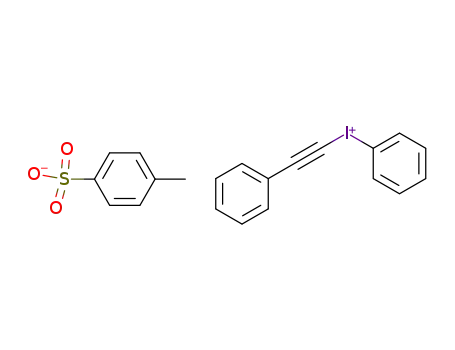 Molecular Structure of 79069-32-2 (phenyl(phenylethynyl)iodonium tosylate)