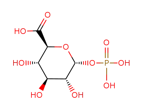 Molecular Structure of 13168-11-1 (α-D-Glucuronic acid-1-phosphate)