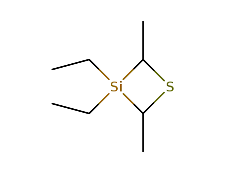 1-티아-3-실라시클로부탄, 3,3-디에틸-2,4-디메틸-