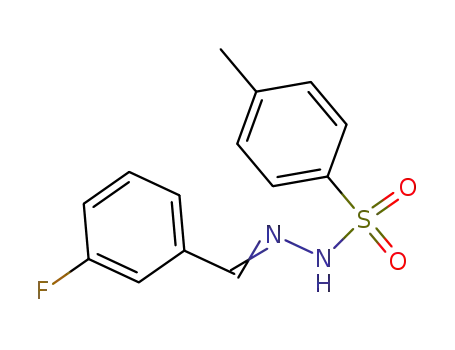 Molecular Structure of 343229-18-5 (4-methyl-N'-(3-fluorobenzylidene)benzenesulfonohydrazide)