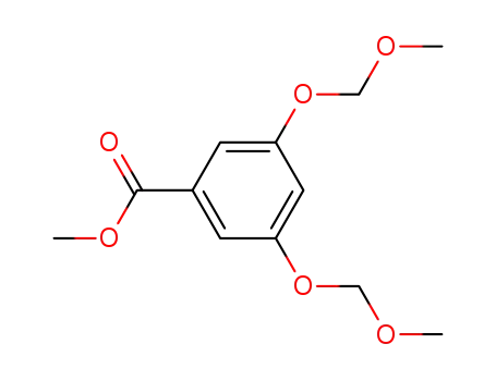 Molecular Structure of 76280-59-6 (Benzoic acid, 3,5-bis(methoxymethoxy)-, methyl ester)