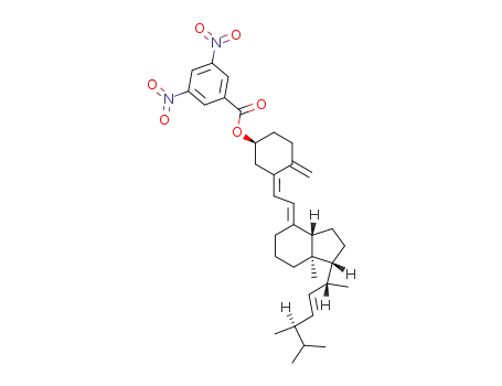Molecular Structure of 4712-11-2 ((3<i>S</i>,5<i>Z</i>,7<i>E</i>)-3-(3,5-dinitro-benzoyloxy)-9,10-seco-ergosta-5,7,10<sup>(19)</sup>,22<i>t</i>-tetraene)
