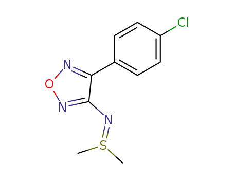 Molecular Structure of 106466-53-9 (3-(4-chlorophenyl)-4-dimethylsulfiliminofurazan)
