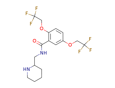 N-(Piperidin-2-ylmethyl)-2,5-bis(2,2,2-trifluoroethoxy)benzamide