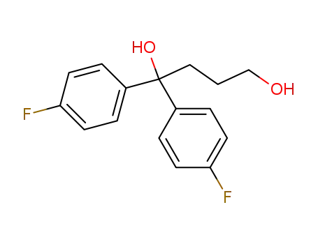 Molecular Structure of 337506-83-9 (1,1-bis(4-fluorophenyl)butane-1,4-diol)