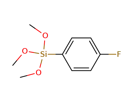 Molecular Structure of 53883-61-7 (P-fluorophenyltriMethoxysilane)