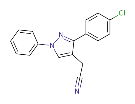 3-(4-Chlorophenyl)-1-phenyl-1H-pyrazole-4-acetonitrile