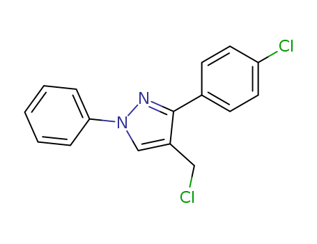 4-(CHLOROMETHYL)-3-(4-CHLOROPHENYL)-1-PHENYL-1H-PYRAZOLE