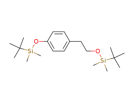 Molecular Structure of 96013-68-2 (tert-butyl(4-(2-(tert-butyldimethylsilyloxy)ethyl)phenoxy)dimethylsilane)