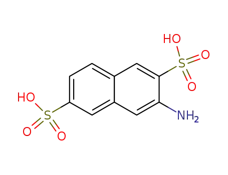 Molecular Structure of 6362-04-5 (2,6-Naphthalenedisulfonic acid, 3-amino-)