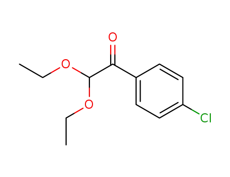 Molecular Structure of 54149-83-6 (1-(4-chlorophenyl)-2,2-diethoxyethan-1-one)