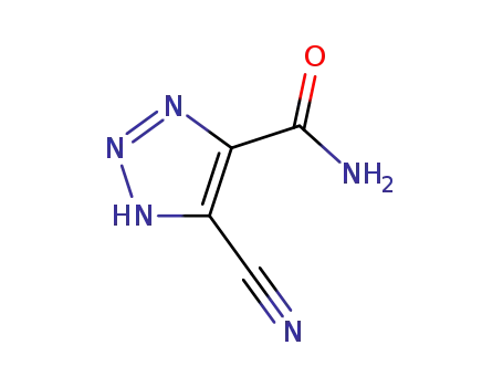 Molecular Structure of 57613-19-1 (1H-1,2,3-Triazole-4-carboxamide,5-cyano-(9CI))
