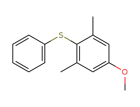 Molecular Structure of 108125-21-9 (Benzene, 5-methoxy-1,3-dimethyl-2-(phenylthio)-)