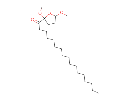 Molecular Structure of 102542-25-6 (1-(2,5-dimethoxy-tetrahydro-furan-2-yl)-heptadecan-1-one)