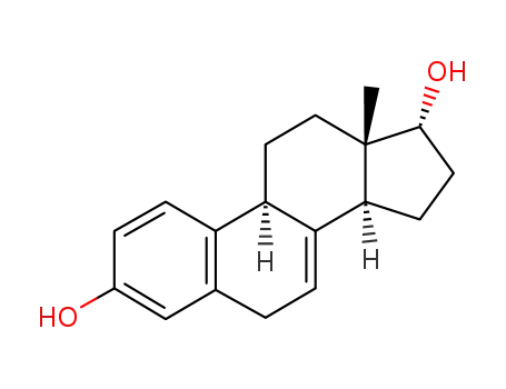 Molecular Structure of 651-55-8 (estra-1,3,5(10),7-tetraene-3,17alpha-diol)
