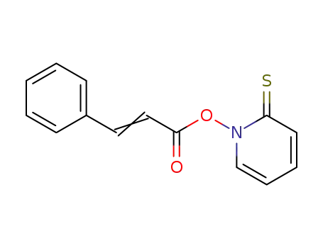 Molecular Structure of 127878-52-8 ((E)-3-Phenyl-acrylic acid 2-thioxo-2H-pyridin-1-yl ester)