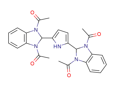 2,5-bis-(1,3-diacetyl-1,2-dihydrobenzimidazol-2-yl)pyrrole
