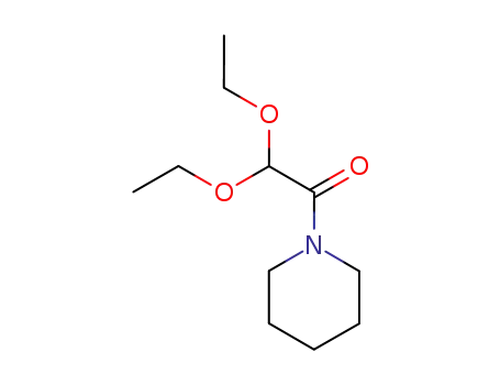 Molecular Structure of 7149-58-8 (2,2-diethoxy-1-(piperidin-1-yl)ethanone)