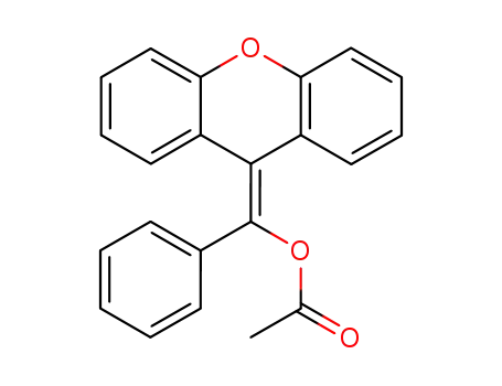 Benzenemethanol, a-9H-xanthen-9-ylidene-, acetate