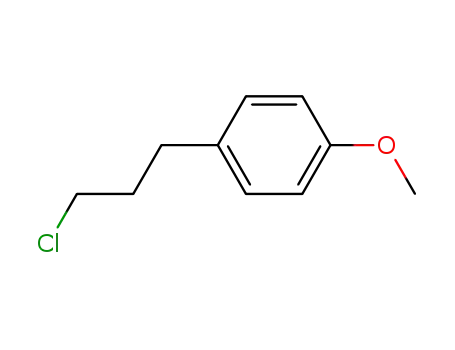 Molecular Structure of 59623-12-0 (3-(4'-METHOXYPHENYL)PROPYL CHLORIDE)