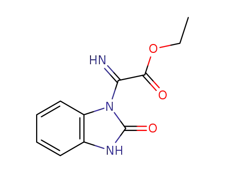 Molecular Structure of 144167-52-2 (1-(N-carbethoxyimidoyl)-2-benzimidazolone)
