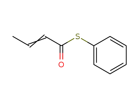 Molecular Structure of 25542-72-7 (S-phenyl but-2-enethioate)