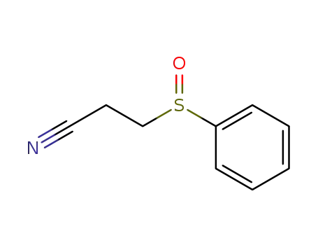 Molecular Structure of 74338-75-3 (3-PHENYLSULFINYLPROPIONITRILE)