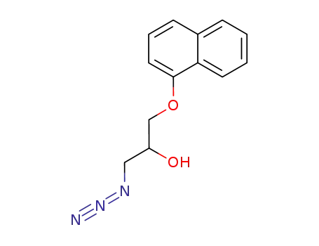 Molecular Structure of 87102-64-5 (rac-1-Azido-3-(1-naphthalenyloxy)-2-propanol)