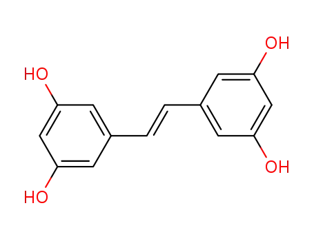 Molecular Structure of 33626-09-4 ((E)-3,3',5,5'-tetrahydroxystilbene)