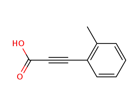 Molecular Structure of 7515-27-7 (3-(2-methylphenyl)prop-2-ynoic acid)