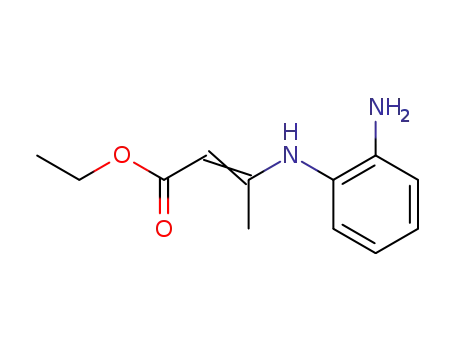 Molecular Structure of 79923-70-9 (ethyl 3-[(2-aminophenyl)amino]but-2-enoate)