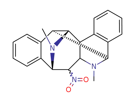 Molecular Structure of 24516-67-4 (6,13-dimethyl-15-nitro-5,6,6a,7,12,12a-hexahydro-12,7,5-(epiminoethane[1,1,2]triyl)benzo[b]phenanthridine)